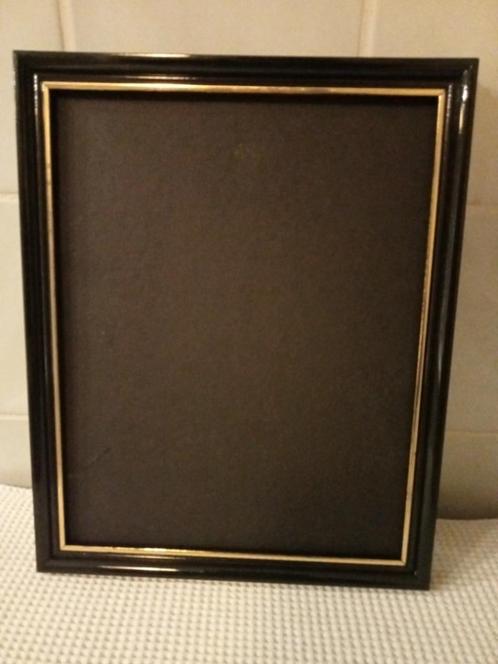zwart/gouden lijst 22,6 x 28,2 cm, Huis en Inrichting, Woonaccessoires | Lijsten, Minder dan 50 cm, Minder dan 50 cm, Ophalen of Verzenden