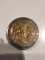 Een 2 euro munt kleur goud en zilver kleur, Postzegels en Munten, Ophalen, 2 euro, Goud