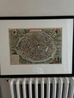 kunstdruk plan Brugge op ware rootte van doude kaart uitgevo, Antiek en Kunst, Curiosa en Brocante, Ophalen of Verzenden