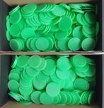 JETONS 500st - Drankjetons - Betaalmunten - dia:28mm, GROEN, Verzenden, Nieuw, Feestartikel