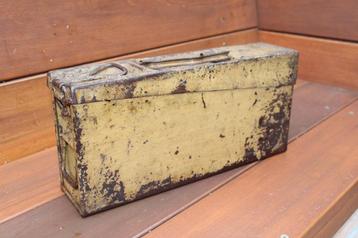 DAK zandkleurige camouflage MG34/42 'Patronenkasten, Enlèvement ou Envoi, Armée de terre, Caisse ou Géocache