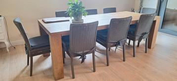 8 prachtige eetkamerstoelen, kwaliteit ! beschikbaar voor biedingen