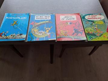 4 stripboeken Marsipulami en 4x Guust Flater