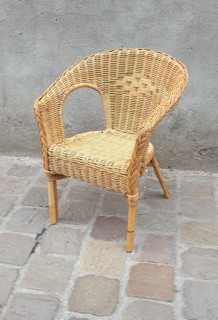 FAUTEUIL ENFANT en rotin-bambou (osier), Kinderen en Baby's, Kinderstoelen, Ophalen