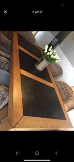 Eettafel met natuursteen, Ophalen, Gebruikt, 200 cm of meer, 50 tot 100 cm