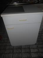 CUISINE PETIT MEUBLE BAS 1 TIROIR 1 PORTE, Huis en Inrichting, Keuken | Keukenelementen, Ophalen, Gebruikt, Wit