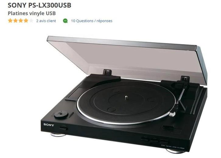 SONY PLATINE PS-LX300USB, TV, Hi-fi & Vidéo, Tourne-disques, Sony, Automatique, Enlèvement
