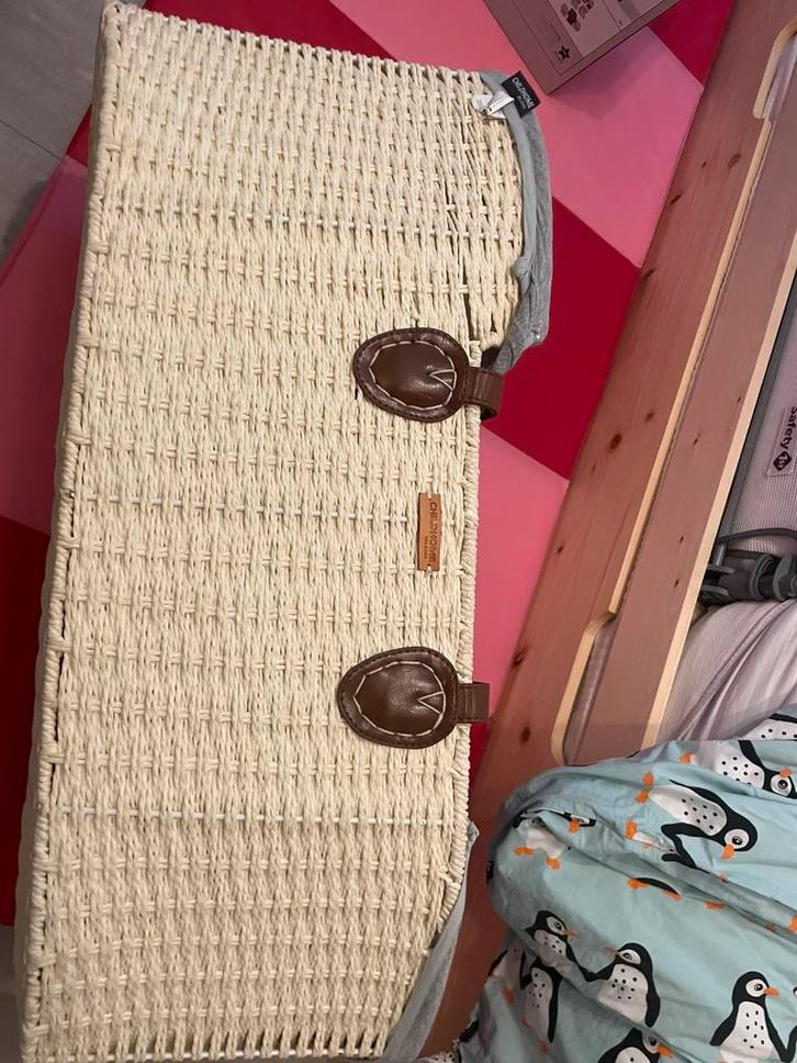 Mozesmand baby Childhome, inclusief matras en hoezen, Kinderen en Baby's, Kinderkamer | Bedden, Gebruikt, Minder dan 140 cm, Minder dan 70 cm