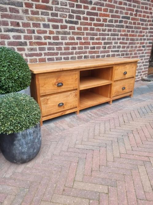 Teak TV meubel, Huis en Inrichting, Kasten |Televisiemeubels, Zo goed als nieuw, Ophalen of Verzenden
