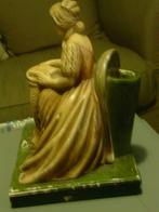 Vase statuette dame lisant - plâtre, Ophalen of Verzenden