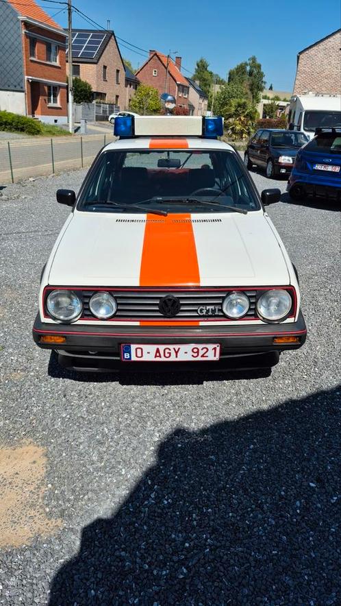 Vw golf 2 gti gendarmerie /rijkswacht belge, Auto's, Volkswagen, Bedrijf, Te koop, Golf, Benzine, Stadsauto, 5 deurs, Handgeschakeld