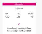 Ticket K3 reunie, Eén persoon