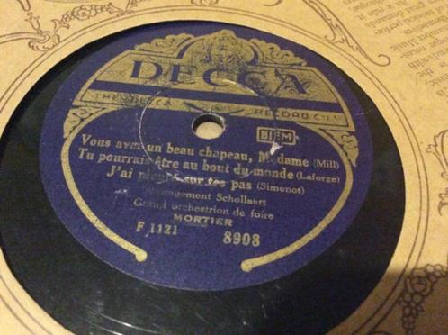 GEVRAAGD Grand orchestrion de foire Mortier 78 toeren E15 PS, Cd's en Dvd's, Vinyl Singles, Single, Overige genres, 10 inch, Ophalen of Verzenden