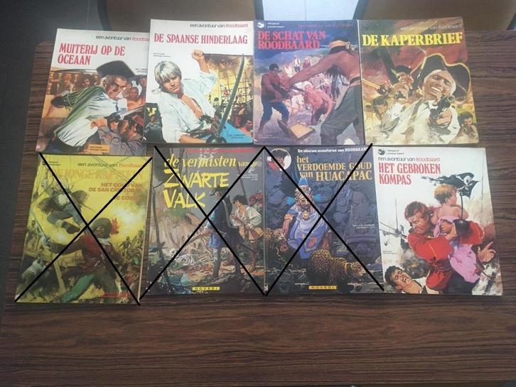 3 Strips Roodbaard, Boeken, Stripverhalen, Gelezen, Meerdere stripboeken, Ophalen of Verzenden