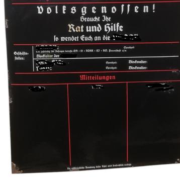 Emaillebord - 'Hier spricht die ...' beschikbaar voor biedingen