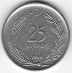 Turquie : 25 Kurus 1959 KM #892 .1 Ref 13638, Enlèvement ou Envoi, Monnaie en vrac, Autres pays