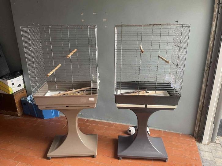 Vogelkooi, Dieren en Toebehoren, Vogels | Hokken en Kooien, Gebruikt, Vogelkooi, Metaal, Ophalen