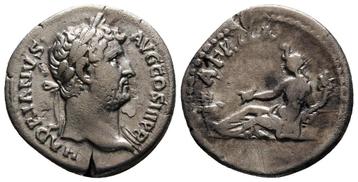 Empire romain, Denier - Hadrien (AFRICA), 136 AD