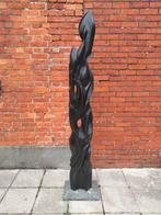 Vintage XXL Abstract Modernist beeld hout kunst 164cm hoog!, Ophalen