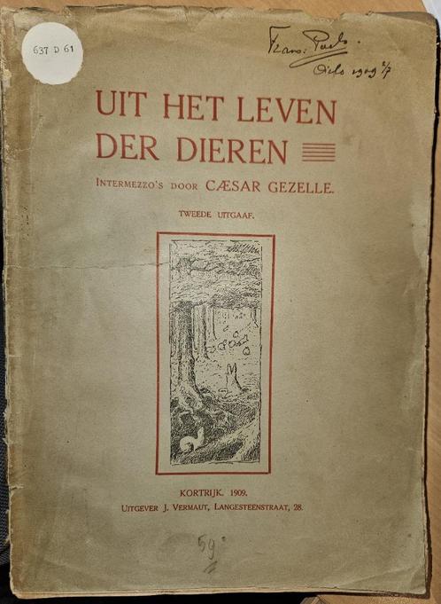 Uit het leven der dieren, Boeken, Dieren en Huisdieren, Gelezen, Overige diersoorten, Ophalen of Verzenden