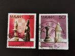 Malawi 1988 - schaken - schaakstukken, Ophalen of Verzenden, Gestempeld