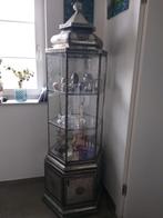 mexicaanse vitrinekast met verlichting, Huis en Inrichting, Kasten | Vitrinekasten, Ophalen, 50 tot 100 cm, Zo goed als nieuw