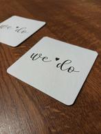 Bierviltjes trouwfeest "We Do" 400 stuks nieuw, Enlèvement, Neuf