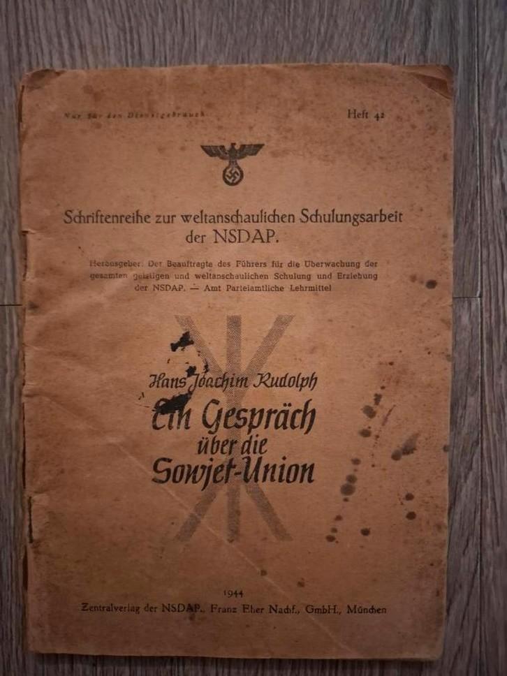 NSDAP Schrijftenreihe Heft 42 — Union soviétique (1944), Collections, Objets militaires | Seconde Guerre mondiale, Enlèvement ou Envoi