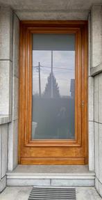 Porte d’entrée chêne H.2400XL.1000 faire Offre, Ophalen, Zo goed als nieuw, Dubbelglas