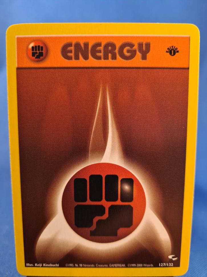 Fighting Energy 127/132 - Gym Heroes (1st edition), Hobby en Vrije tijd, Verzamelkaartspellen | Pokémon, Gebruikt, Verzenden