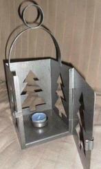Retro metalen kerstboom kaarsen houder kerst sfeer, Ophalen of Verzenden