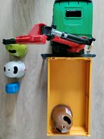 Bruder vrachtwagen met kraan + 3 glascontainers, Kinderen en Baby's, Ophalen
