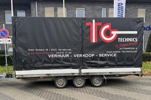 Hapert zeil aanhangwagen plateau trailer 3500kg (G03), Auto diversen, Aanhangers en Bagagewagens, Zo goed als nieuw, Ophalen of Verzenden