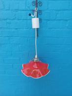 Vintage glazen kroonluchter, Huis en Inrichting, Lampen | Kroonluchters, Ophalen, Zo goed als nieuw, Glas, Vintage