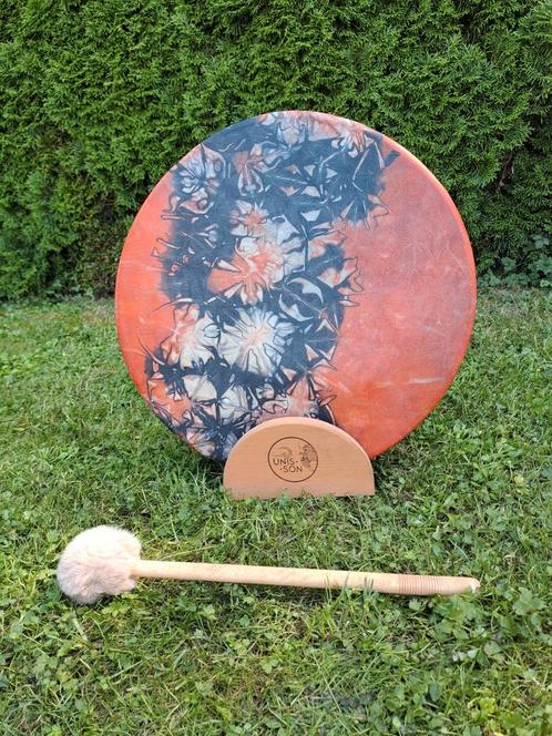 Tambour Unis-son Québec avec support, Muziek en Instrumenten, Percussie, Zo goed als nieuw, Trommel, Ophalen of Verzenden