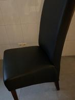 Lederen stoelen 6 stuks, Huis en Inrichting, Stoelen, Ophalen, Zo goed als nieuw, Zwart, Leer