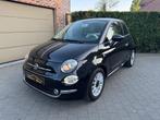 Fiat 500 1.2i Lounge MTA,GARANTIE,AIRCO,NAVI,PANO,CRUISE,PDC, Auto's, Fiat, 4 zetels, 4 cilinders, Leder en Stof, Zwart