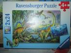 ravensburger dino 2 x 24, Kinderen en Baby's, Speelgoed | Kinderpuzzels, 10 tot 50 stukjes, 4 tot 6 jaar, Ophalen of Verzenden