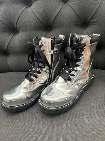 Unieke designer boots sneakers 38 van Diesel chroom glans beschikbaar voor biedingen