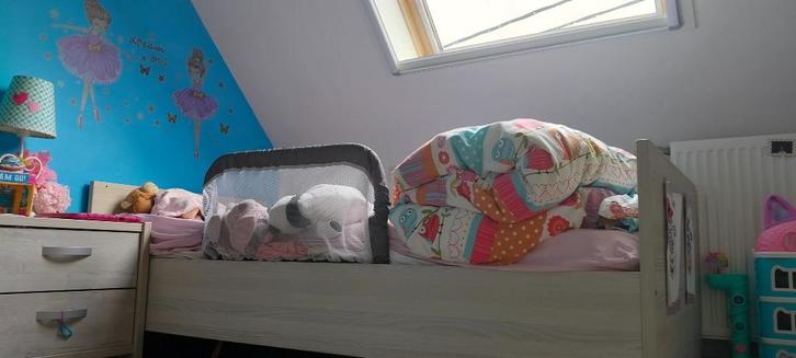 Kinderbed, Enfants & Bébés, Chambre d'enfant | Lits, Comme neuf, 180 cm ou plus, 85 à 100 cm, Sommier à lattes, Matelas, Enlèvement