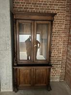 Belle ANCIENNE armoire vitrine en chêne en 2 parties, Enlèvement