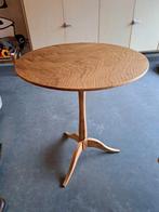Massief eiken tafeltje, Huis en Inrichting, Ophalen, Rond, Nieuw, 60 cm of meer