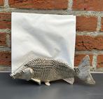 Servettenhouder, verzilverd, vis 1970s, Antiek en Kunst, Curiosa en Brocante, Ophalen of Verzenden