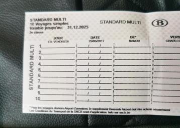 Go pass 10 voyages disponibilités jusqu'à 31.12.2025