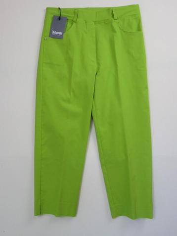 Deborah Fluo Groene Broek Stretch Comfort Nieuw Maat 36 beschikbaar voor biedingen