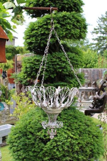 smeedijzeren hangplantenbak, groot model! beschikbaar voor biedingen