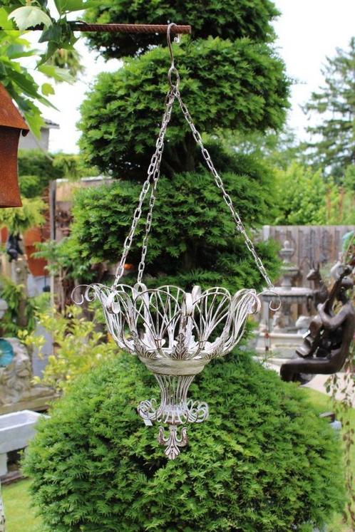 smeedijzeren hangplantenbak, groot model!, Tuin en Terras, Bloembakken en Plantenbakken, Nieuw, Metaal, Binnen, Balkon, Tuin, 60 cm of meer
