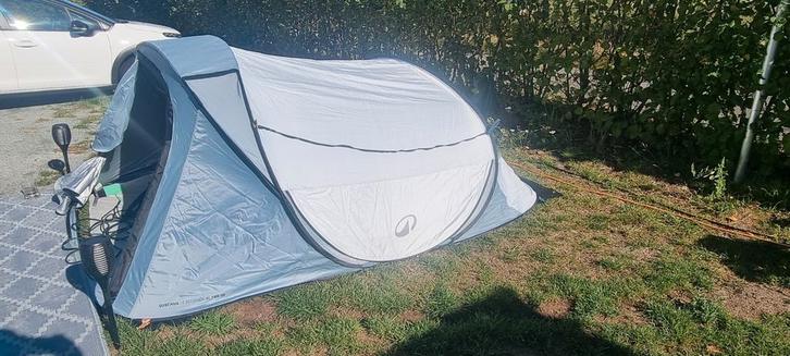 Kampeertent voor 3 personen 2 Seconds XL F&B, Caravans en Kamperen, Tenten, Zo goed als nieuw, Ophalen