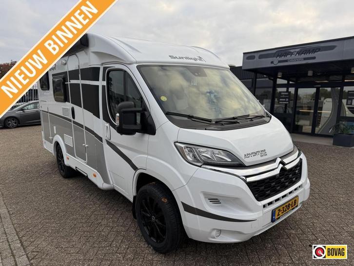 Carado Capron Sunlight TV SAT ZON 180PK BLACK, Caravans en Kamperen, Mobilhomes, Bedrijf, Half-integraal