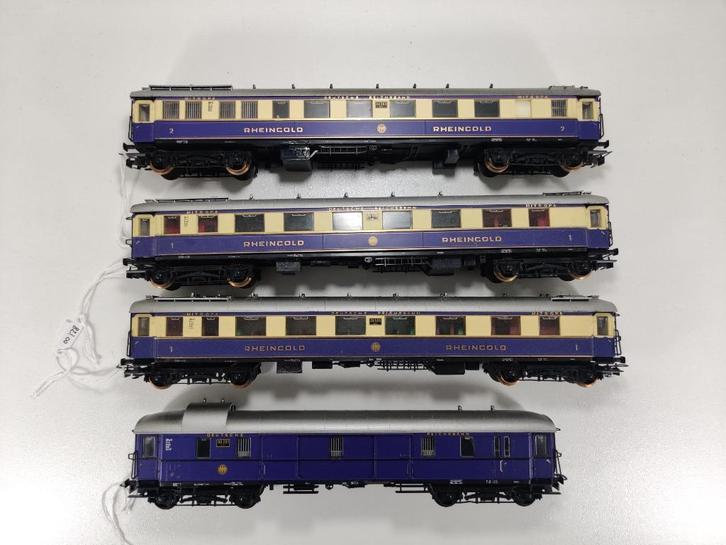 Liliput  rijtuigenset DRG Rheingold, Hobby en Vrije tijd, Modeltreinen | H0, Gebruikt, Wagon, Gelijkstroom, Liliput, Analoog, Ophalen of Verzenden
